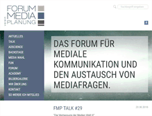 Tablet Screenshot of forummediaplanung.at